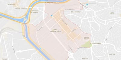 Térkép Vila Leopoldina São Paulo