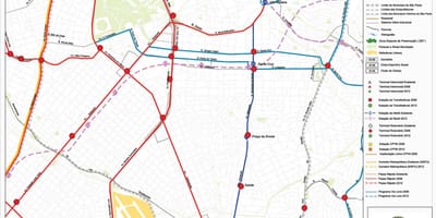 Térkép Vila Mariana São Paulo - tömegközlekedésben