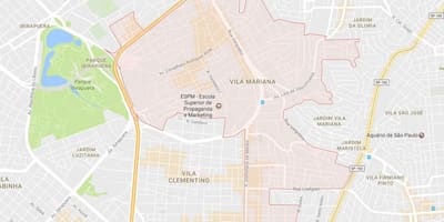 Térkép Vila Mariana São Paulo
