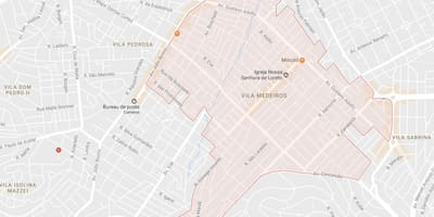 Térkép Vila Medeiros São Paulo