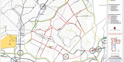 Térkép Vila Maria São Paulo - Utak