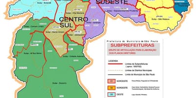 Térkép zonas São Paulo