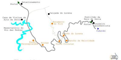 Térkép elérési utat a Tenger São Paulo